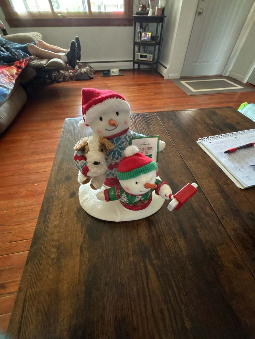 Hallmark Merry Christmas Selfie Animated Snowman Musical Plush